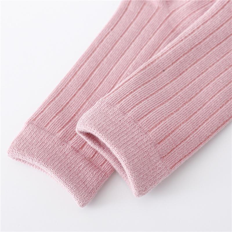 0-5Years Kids Boys Girls Socks Cotton Solid Striped Soft Baby Knee Long Children's Socks School Sport Baby Sock 12 Color