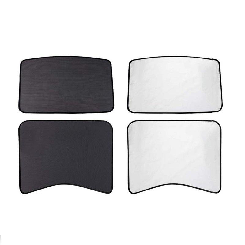 Model 3 Sunshade Car Sun Visor Rear Front Sun Shade For Tesla Model 3 Accessories Roof Sunshade Skylight Shades Protector Three