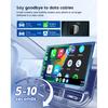 HEYINCAR Wired To Wireless CarPlay/Android Auto Adapter Plug and Play USB-A/C for VW Toyota Nissan Ford Benz for OEM Wired Cars