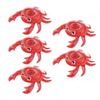 Pvc Inflatable Water Toy Red Crab Coaster Floating Cup Holder For Pool Parties