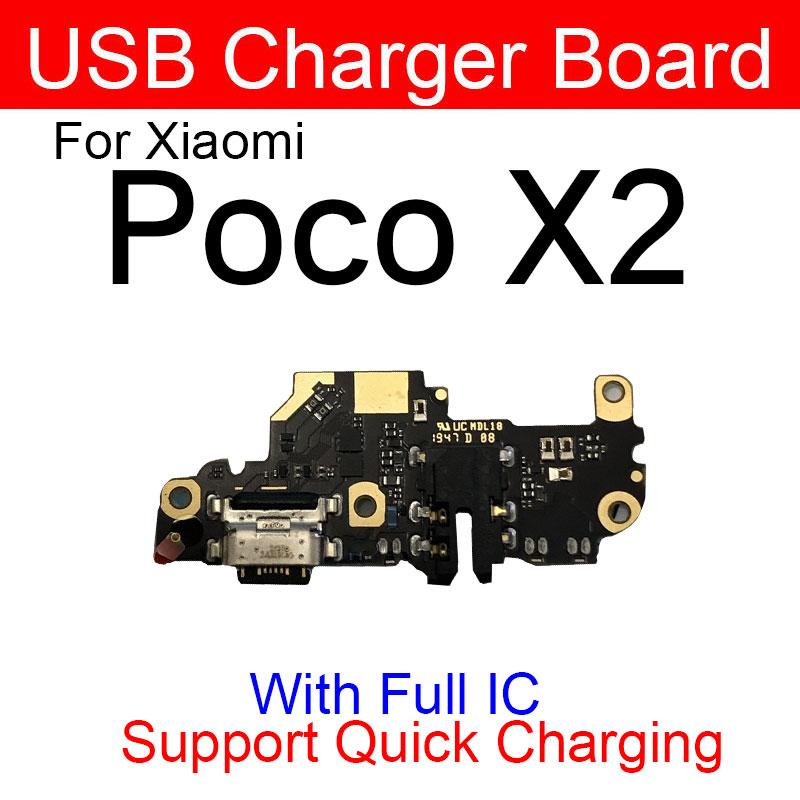 USB-зарядка док-порта, соединительная плата, гибкий кабель с микрофоном для Xiaomi Mi Poco F1 F2 Pro Poco X3 X2 C3 Mi Play, запасные части