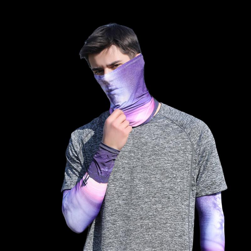 Солнцезащитная маска для лица и бафф на шею из ледяного шелка для езды на велосипеде