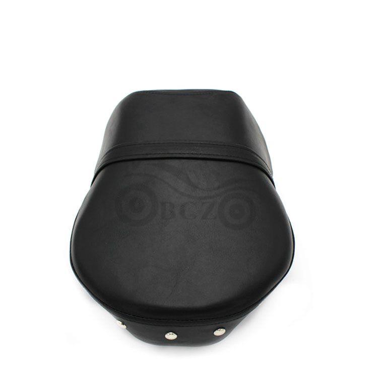 Harley 04-13 XL883/XL1200N Rear Leather Seat Cushion with Studs