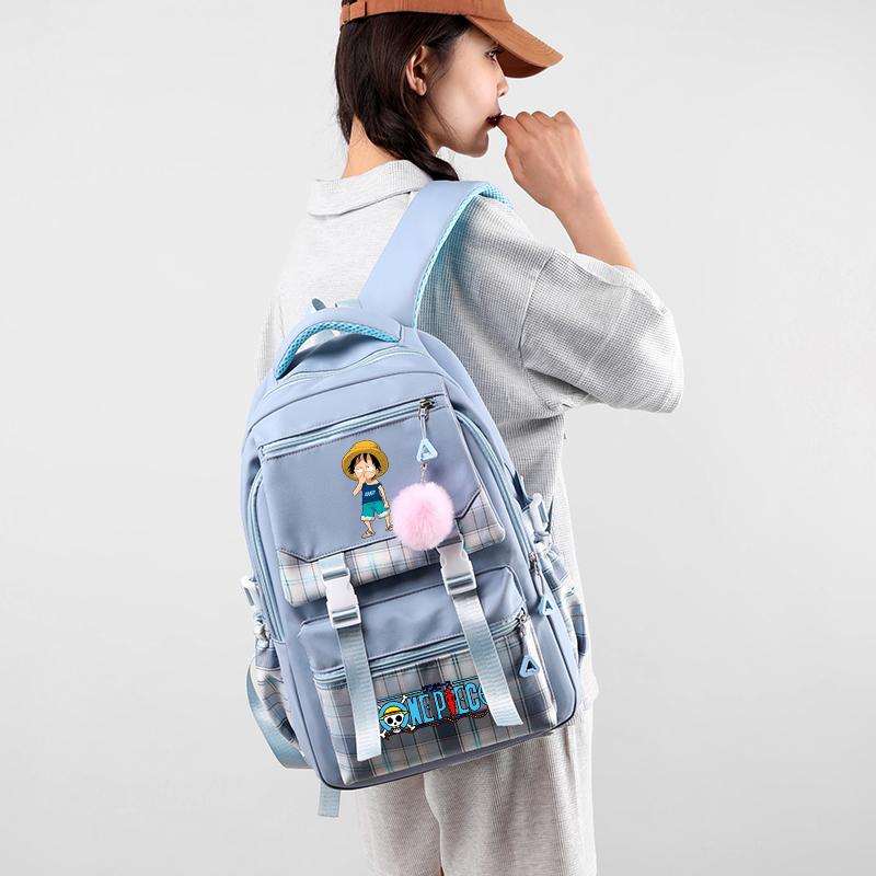 Аниме One Piece Printed College Bag Bag Document Bag Teen Back To School Холщовый рюкзак для девочек и мальчиков, студенческая сумка для ноутбука, мужская и женская дорожная сумка, рюкзак