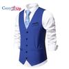 Уютный мужской костюм, жилет, официальное платье, жилет, приталенный деловой свадебный жилет