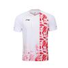 Li Ning Чемпионат Англии Быстросохнущая Бадминтонная Спортивная Одежда Мужская спортивная одежда Красный AAYS129-1