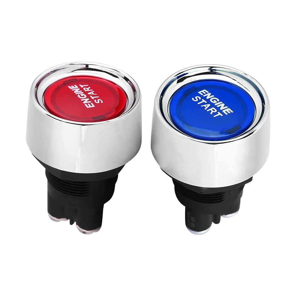 DC Car Engine Start Ignition Switch 12V 50A 3 Pin SPST Momentary Keyless Push Button Starter Switches ON OFF For Cars Marine RV