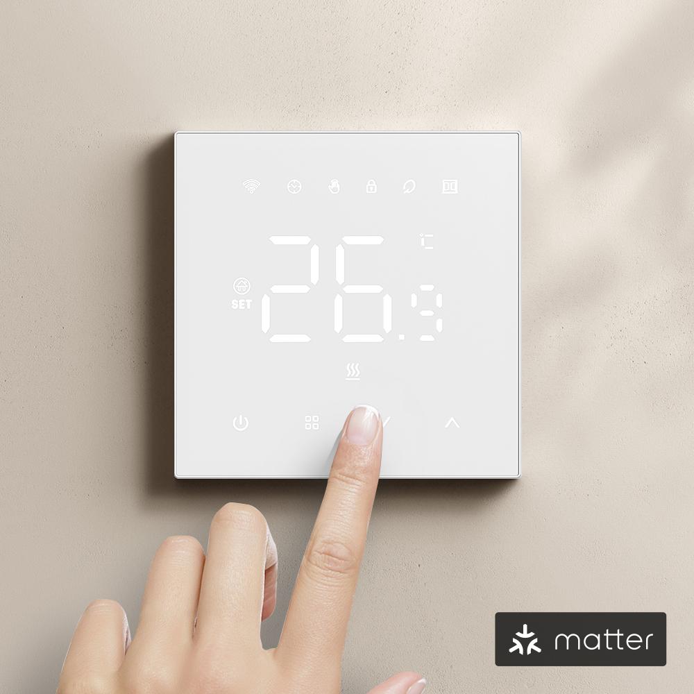 AVATTO Tuya Matter Smart Thermostat WiFi WaterGas Electric Floor Heating Temperature Controller For Alexa Google Apple Smartthin
