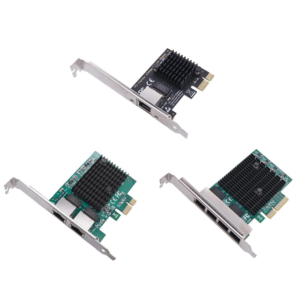 1/2/4-портовая сетевая карта PCIe 2.5 ГБ 2.5-гигабитный адаптер сетевого интерфейса Чип RTL8125BG Адаптер PCI Express Ethernet LAN для ПК