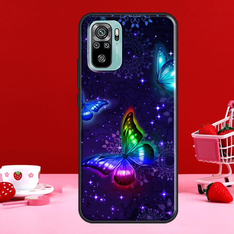 Красивый чехол с бабочкой для Redmi Note 10 Pro, чехол для Redmi Note 11 Pro Note 8 9 Pro 9S 10S 11S 9C 9A 9T