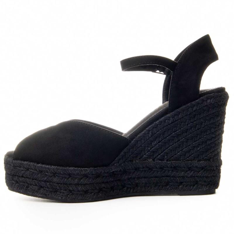 Sandalia Con Cuña De Esparto Para Mujer.  Montevita  Wesparto7  88505