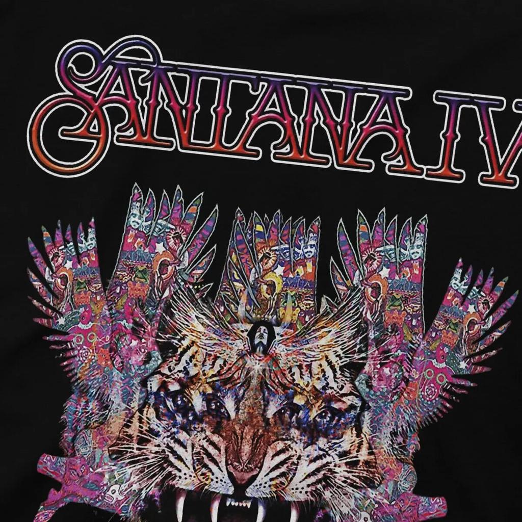 Новейшая футболка Santana для унисекс Santana Four Tour 2023, базовая футболка с круглым воротником, персонализированные подарки на день рождения, уличная одежда
