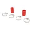 2Pcs 1in High Temp Pipe Clamps Connector Sturdy Exhaust Pipe Clamps Connector for Banshee 1987 to 2006 Red
