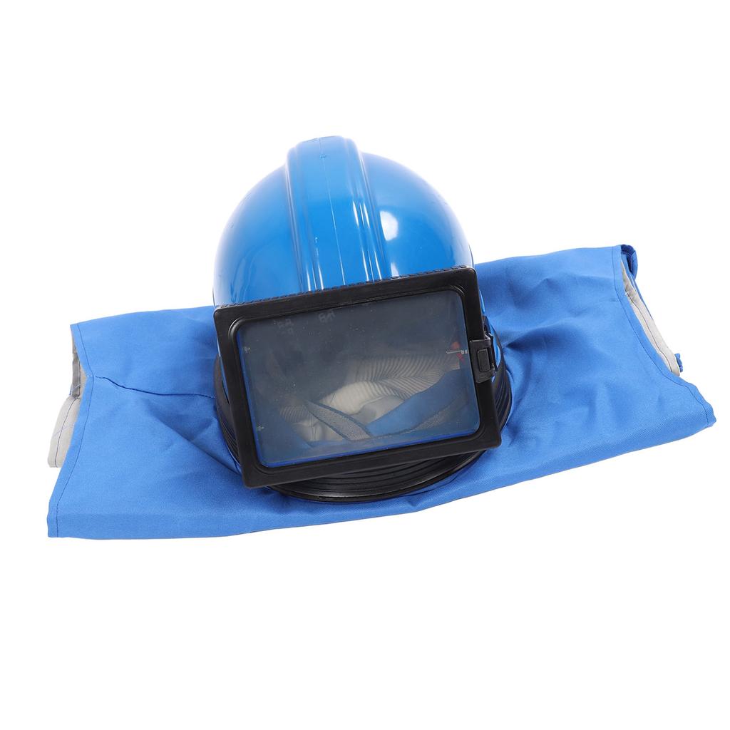 Пескоструйный шлем Вход 1/4 дюйма Резьба 13 мм Защитный капюшон для пескоструйной обработки Защита для распыления