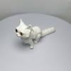 Big Eyes 3D Printed Cat Model Plastic Material 3D Printed Cat Figure Articulated Cats  Living Room