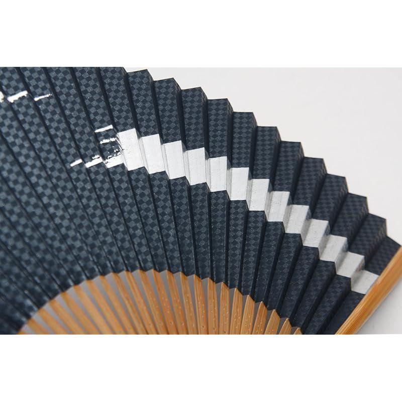 Used [New] [Hasegawa] Kyoto Fan Ginkasumi Kyoto Craftsman Handmade Fan with Fan Bag and Presentation Box 0