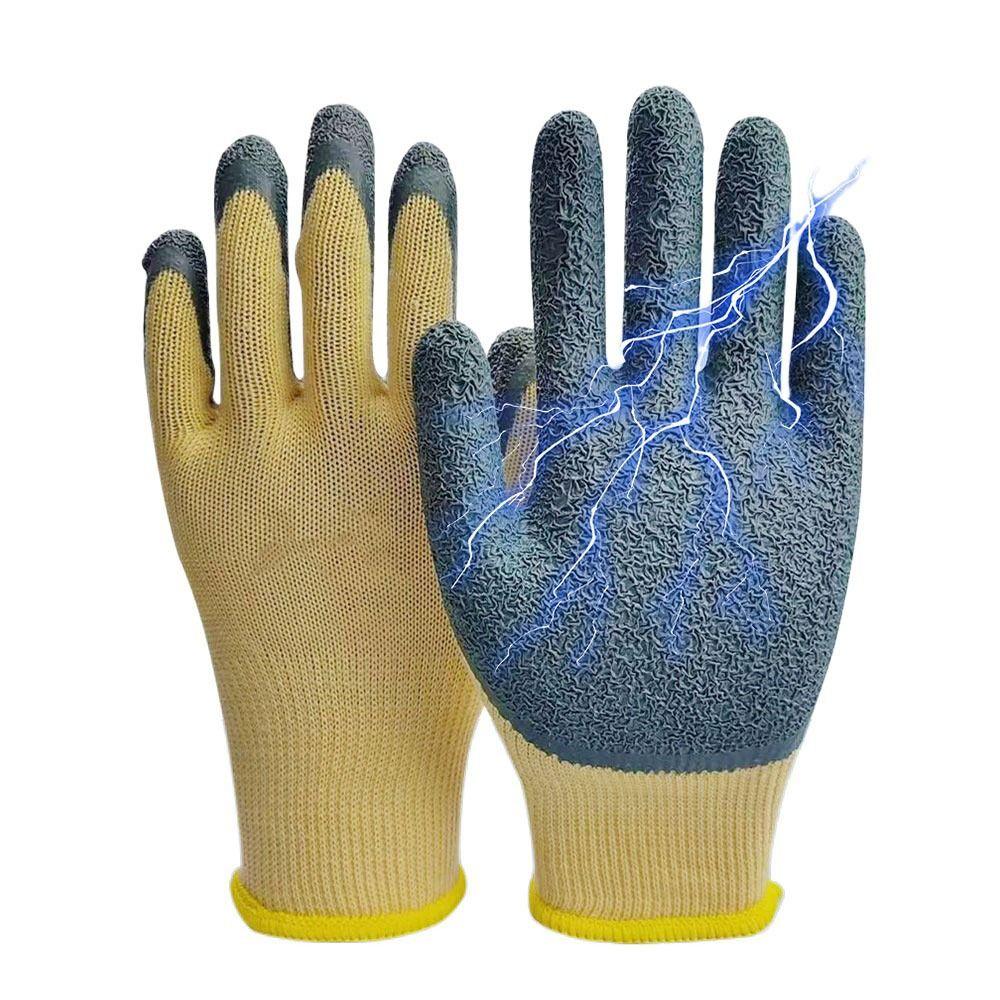 Резиновая изоляция сенсорного экрана перчатки выдерживают напряжение 400 В рабочие безопасные перчатки электрические