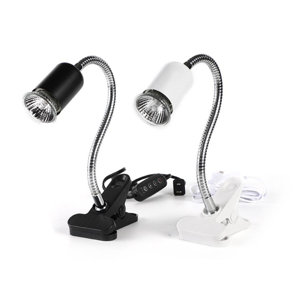 Вращающийся на 360 градусов нагревательный светильник для рептилий UVA+UVB-лампа с зажимом, держатель лампы с зажимом для черепах