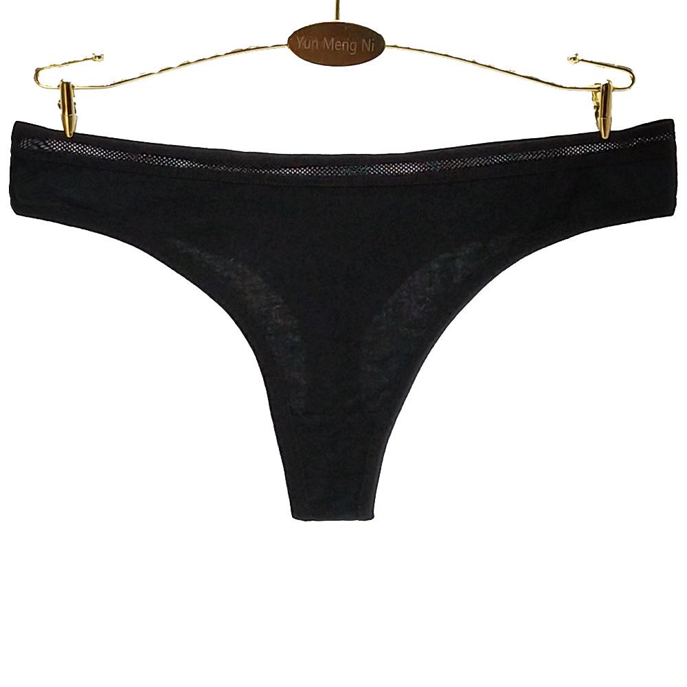 Женские стринги, сексуальные хлопковые трусики, черно-белые кружевные стринги, женские трусики с Т-образной спинкой, женское нижнее белье, трусы, 6 шт./лот
