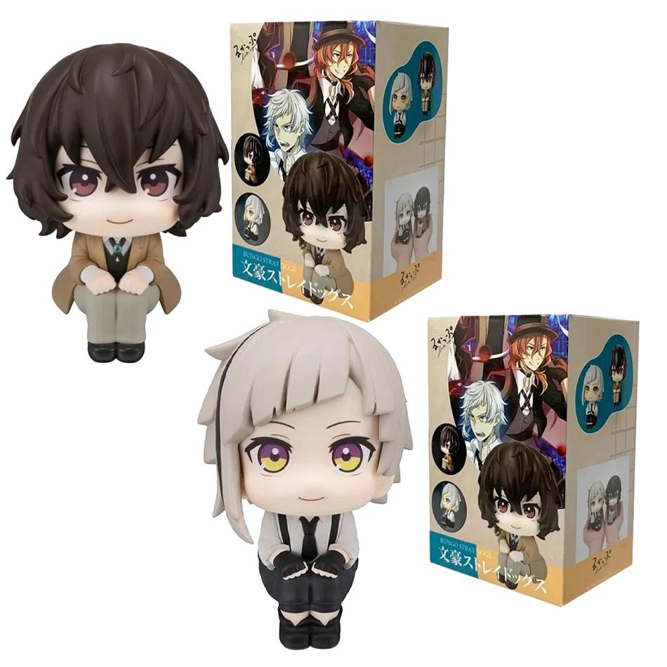 10 см Аниме Фигурка Bungou Stray Dogs Взгляд вверх Накадзима Ацуси Версия Action Дазай Осаму Фигурка Коллекция Модель Игрушки Q Подвижная Сочлененная Масштаб