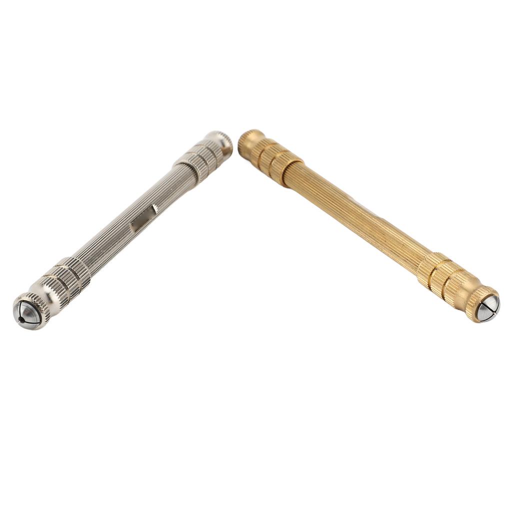 2pcs Pin Vise Hand Drill Double Headed High Strength Watchmaker Hand Drill Pin Vise for Home