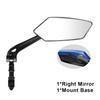 Bicycle Handlebar Reflector Rear View Mirror Mountain MTB Electrical Bike Scooter Wide-Range Cycling Adjustable Angles Mirrors