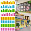 2pcs/set Long Fence Craft Classroom Wall Stickers Blackboard Posters  Primary School Class