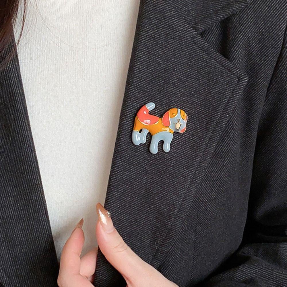 Sweet Drip Oil Animal Brooch Jewelry Accessories Animal Lapel Pins  Party Decoration