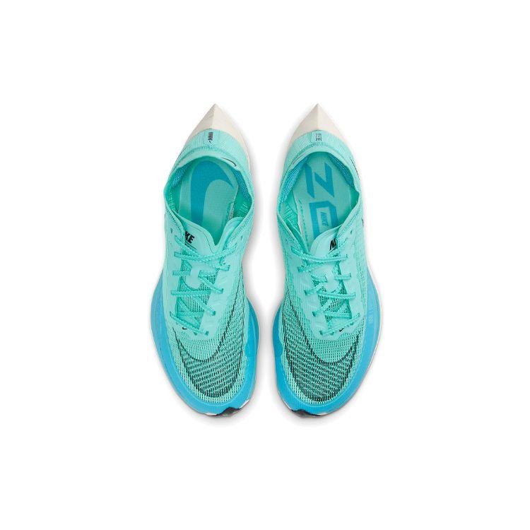 Nike ZoomX Vaporfly NEXT% 2 Aurora Green Женские кроссовки Синий хлор-синий Бледно-слоновая кость CU4123-300
