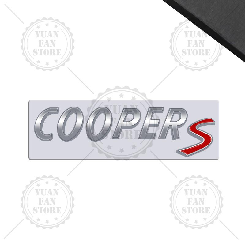 1PCS Metal Letter For Countryman Clubman MINI Cooper S 3D Emblem Car Rear Trunk Decals Lettering Badge Auto Accessories Styling