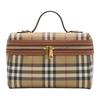 Burberry Vanity Polyurethane Makeup Bag Regular Women's Beige & Stone Pine & Brown 81205251