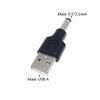 Разъем DC Female на USB 2.0 Type A Male Штекер Разъем Розетка DC Jack Адаптер Питания 5V 5.5*2.1мм Конвертер Зарядки Ноутбук ПК DIY