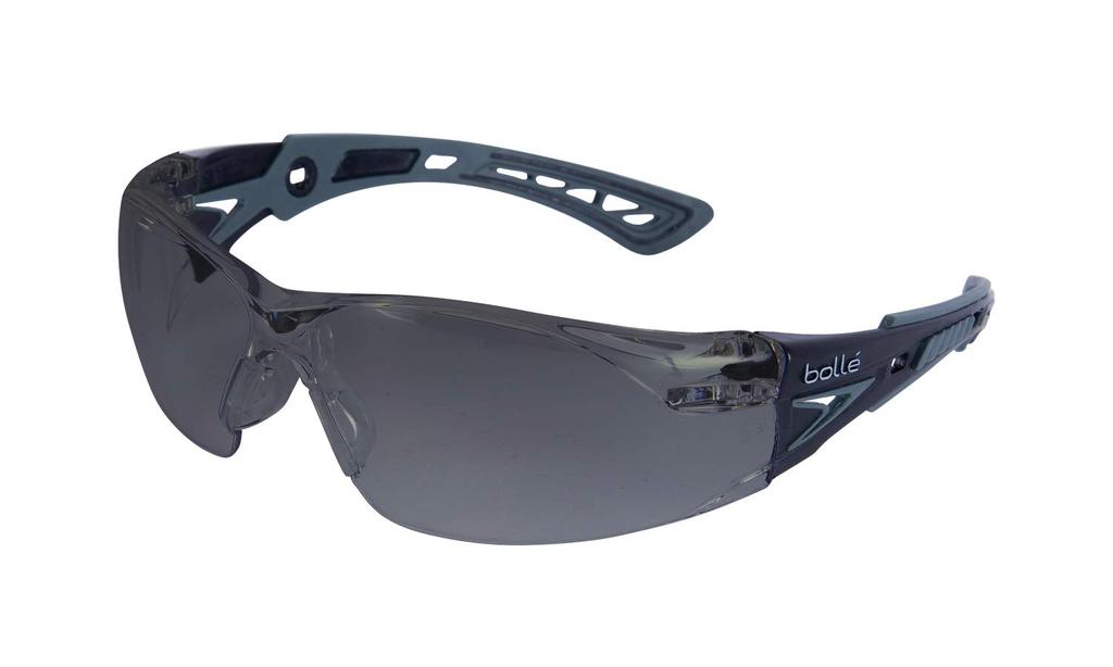 Bolle SAFETY Rush Plus Комплект Прокладка Оригинал 4 шт. (Очки, Набор, Чехол, Салфетка) (Подсумок Черный/Волчий серый, Дымчатый)