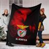 1pc B-Benfica Theme Blanket - Digital Print, Polyester, Cozy for All Seasons, Perfect for Outdoor, and Travel