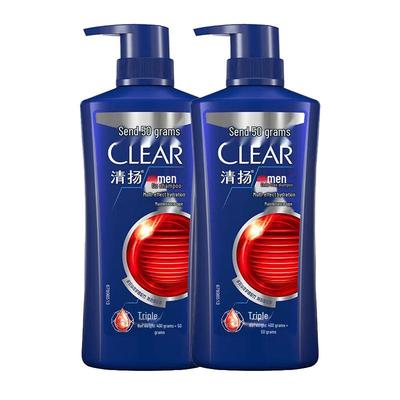 Шампунь Clear Men против перхоти с увлажняющим эффектом, 2 x 450 г