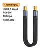 USB 4.0 Gen3 Data Cable PD 100W 5A Fast Charging USB C To Type C Cable Thunderbolt 3 4K@60Hz Cable USB Tipo C 40Gbps Data Cabel
