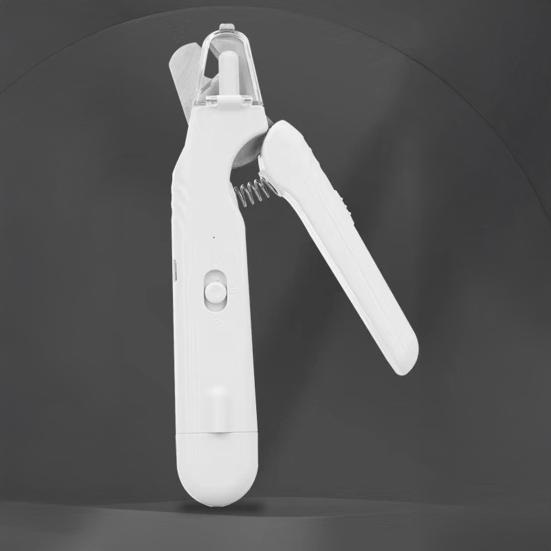 Pet Nail Trimmer with LED Light Rechargeable 2-in-1 Nail Clipper And Grinder Pet Clipper with Splash Guard for Dogs Cats Rabbits