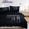Juventus Heritage Pride Three-piece set (1 * duvet cover + 2 * pillowcase, without core) Soft and comfortable Duvet cover and pillowcase
