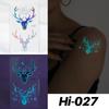 Little Sexy Cute Tattoo for Women Glowing Dark Taty Waterproof Fake Tatoo Luminous Tattoo Stickers Body Art Cartoon Tattoo