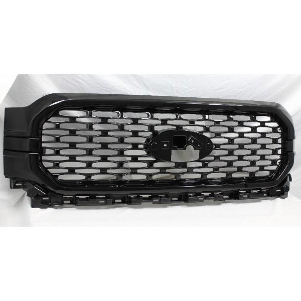 2021-2023 F150 Bright Black Style Front Upper Grille ML3Z8200LBPTM