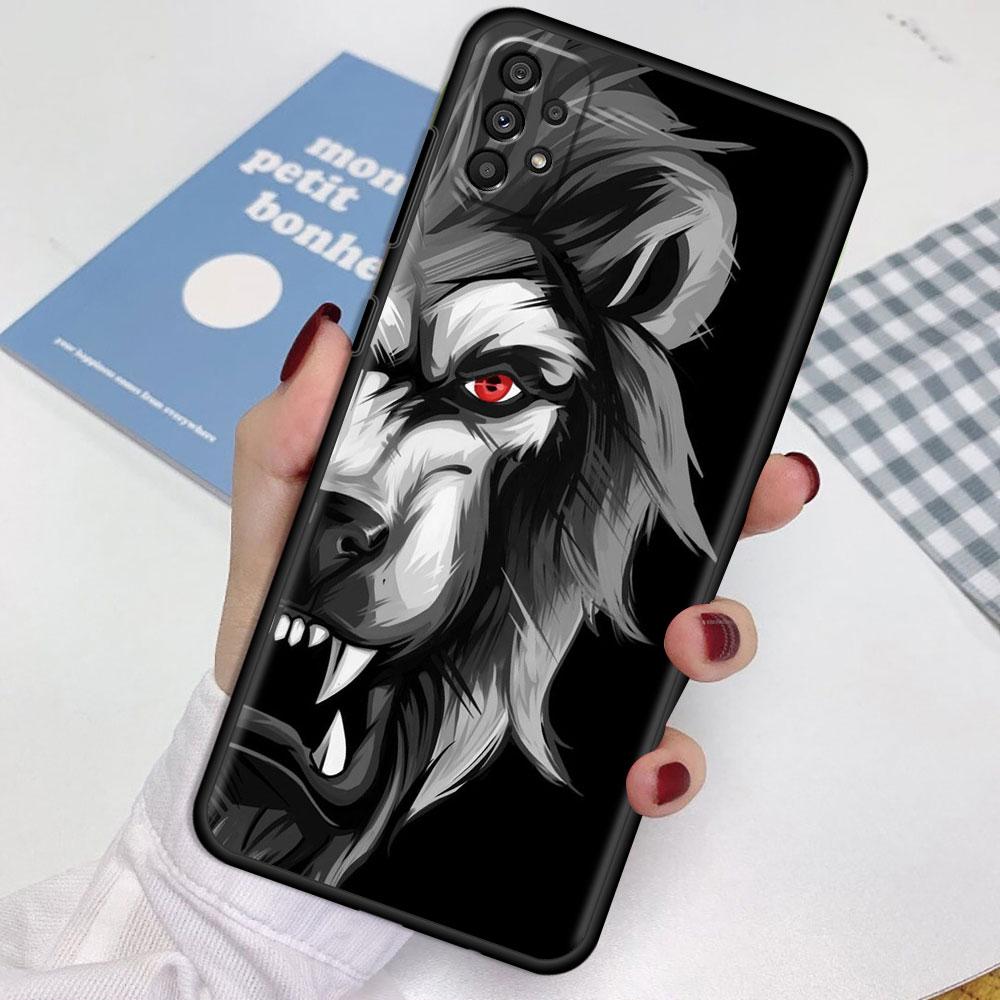 Чехол для Samsung Galaxy A52 A12 A51 A32 A21s A71 A53 A13 A32 A72 A31 A33 A22 A03 A41 Чехол для телефона Лев Волк
