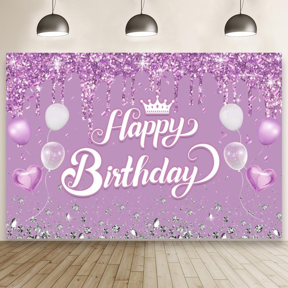 Черный Золотой С Днем Рождения Фото Фон Блестящий Плакат Фото Реквизит Фотостудия