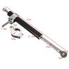 330x22.5mm Universal Motorcycle Aluminum Steering Damper Fork Stabilizer Shock Absorber Safety Control Silver Black