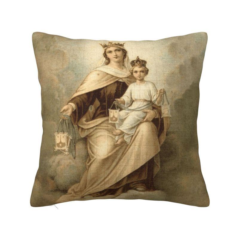 The Virgin Mary Modern Throw Pillow Covers Decoration Christian Mexico Mexican Chair Cushion