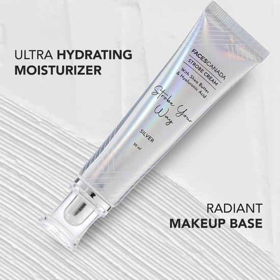 FACESCANADA Celeb Glow Kit Medium Coverage Silver Strobe Cream (30Ml) + Warm Natural All Day Hydra Matte Mini Foundation (15Ml)