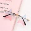 For Women & Men Pentagram Eyewear Party Glasses Sun Glasses Star Shape Rimless Sunglasses