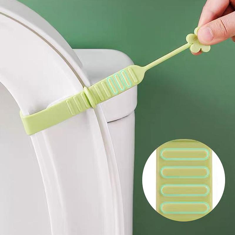 Подъемник сиденья унитаза с цветочным дизайном, силиконовый подъемник крышки унитаза с цветочным дизайном, многоуровневая регулировка, защита от грязи, легкость