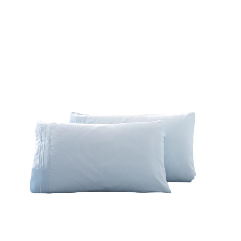 Set of 2 Lightweight Microfiber Pillowcases Queen Size Pillow Cases Durable Pillow Cover  Home