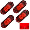 Side Marker LED -24V Truck Marker Lamp Side Marker Lamp Turn Signal Lamp Truck Red Set of 4