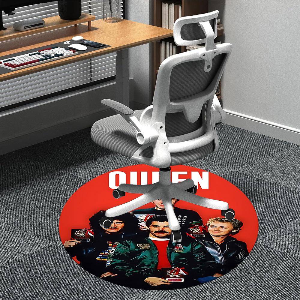 1 шт. Круглый ковер Queen Music Office, Под офисные стулья, Спальня, Гостиная, Домашний декор a1022268